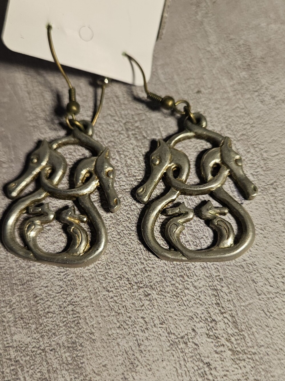 Vintage Intertwined Dragon Earrings
